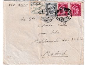 1951. Correo Aéreo De Tanger A Madrid