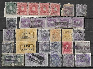 1901-1940. Alfonso Xiii-Franco. Lote De 34 Carterías Diferentes.