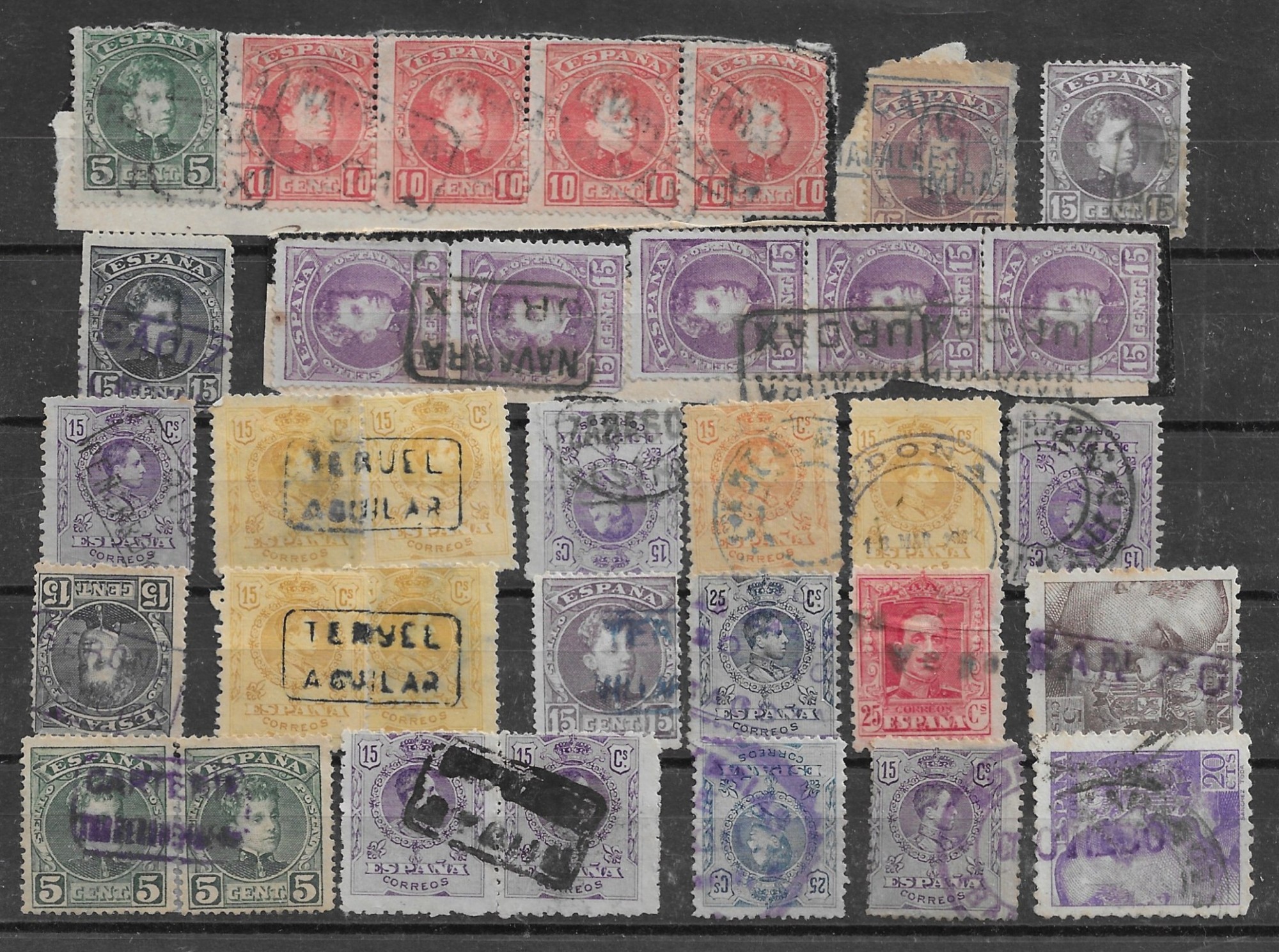 1901-1940. Alfonso XIII-Franco. Lote de 34 Carterías diferentes. 1 1901-1940. Alfonso Xiii-Franco. Lote De 34 Carterías Diferentes.