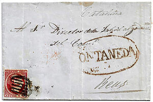 Home reales 7 1853. Carta De Ontaneda A Reus
